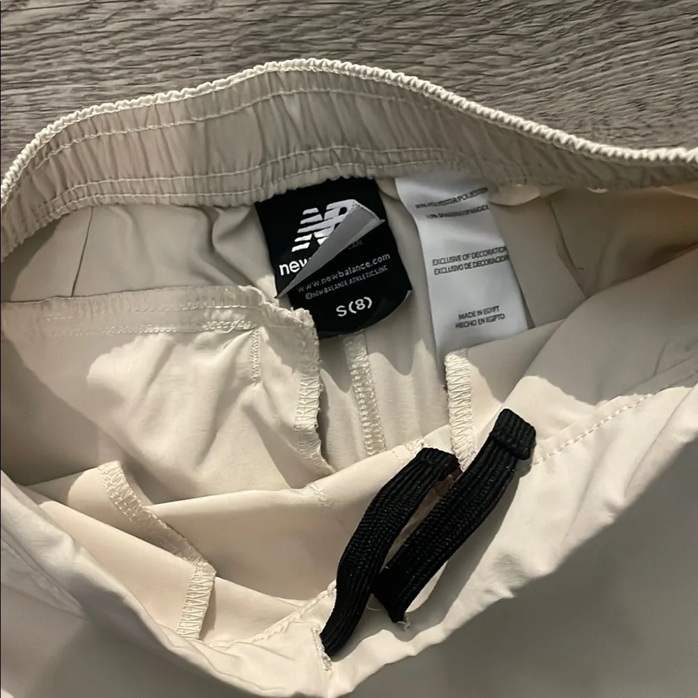 New Balance cream Athletic Shorts Lightweight Performance